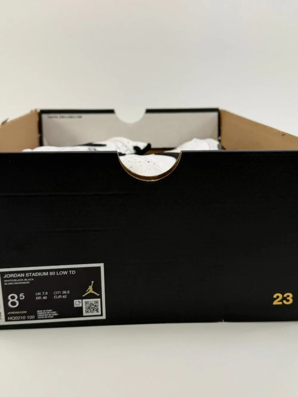 Jordan Stadium 90 Low TD 'White Black' HQ0210-100 Football Multi Size